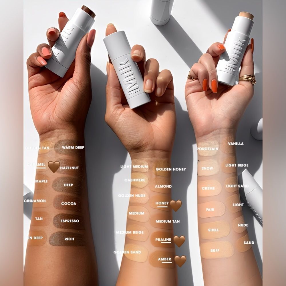 NIB MILK MAKEUP FLEX FOUNDATION STICK MEDIUM COVERAGE NATURAL FINISH IN CARAMEL